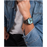 Shop Authentic Guess Phoenix Multi Function Aqua Blue Dial Silver Steel Strap Watch for Men - GW0456G4 - Luxxuri