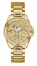  Shop Authentic Guess Queen Quartz Gold Dial Gold Steel Strap Watch For Women - GW0464L2 - Luxxuri