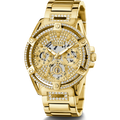  Shop Authentic Guess Queen Quartz Gold Dial Gold Steel Strap Watch For Women - GW0464L2 - Luxxuri