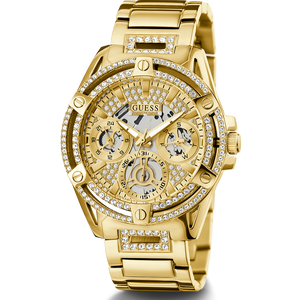 Shop Authentic Guess Queen Quartz Gold Dial Gold Steel Strap Watch For Women - GW0464L2 - Luxxuri