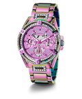 Guess Queen Multicolor Dial Multicolor Steel Strap Watch For Women - GW0464L4