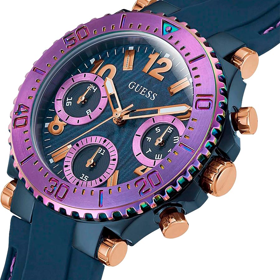  Shop Authentic Guess Cosmic Multifunction Blue Dial Blue Silicone Strap Watch For Women - GW0466L2 - Luxxuri
