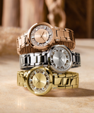  Shop Authentic Guess Night Life Clear Silver Dial Silver Steel Strap Watch for Women - GW0470L1 - Luxxuri