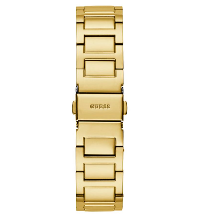  Shop Authentic Guess Deco Quartz Crystals Gold Dial Gold Steel Strap Watch For Women - GW0472L2 - Luxxuri