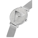  Shop Authentic Guess Iconic Diamonds Silver Dial Silver Mesh Bracelet Watch For Women - GW0477L1 - Luxxuri