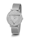  Shop Authentic Guess Iconic Diamonds Silver Dial Silver Mesh Bracelet Watch For Women - GW0477L1 - Luxxuri