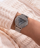  Shop Authentic Guess Iconic Diamonds Silver Dial Silver Mesh Bracelet Watch For Women - GW0477L1 - Luxxuri