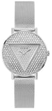  Shop Authentic Guess Iconic Diamonds Silver Dial Silver Mesh Bracelet Watch For Women - GW0477L1 - Luxxuri