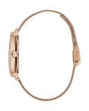  Shop Authentic Guess Iconic Diamonds Rose Gold Dial Rose Gold Mesh Bracelet Watch For Women - GW0477L3 - Luxxuri