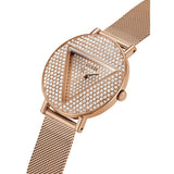  Shop Authentic Guess Iconic Diamonds Rose Gold Dial Rose Gold Mesh Bracelet Watch For Women - GW0477L3 - Luxxuri