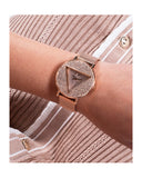  Shop Authentic Guess Iconic Diamonds Rose Gold Dial Rose Gold Mesh Bracelet Watch For Women - GW0477L3 - Luxxuri