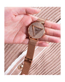  Shop Authentic Guess Iconic Diamonds Rose Gold Dial Rose Gold Mesh Bracelet Watch For Women - GW0477L3 - Luxxuri