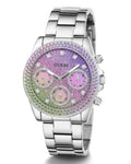  Shop Authentic Guess Sol Chronograph Crystals Multicolor Dial Silver Steel Strap Watch For Women - GW0483L1 - Luxxuri