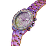  Shop Authentic Guess Confetti Chronograph Crystals Multicolor Dial Purple Steel Strap Watch For Women - GW0483L5 - Luxxuri