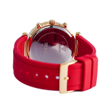  Shop Authentic Guess Solstice Diamonds Gold Dial Red Rubber Strap Watch for Women - GW0484L1 - Luxxuri
