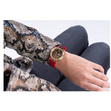  Shop Authentic Guess Solstice Diamonds Gold Dial Red Rubber Strap Watch for Women - GW0484L1 - Luxxuri