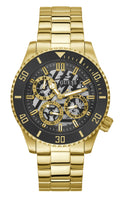  Shop Authentic Guess Axle Multifunction Black Dial Gold Steel Strap Watch For Men - GW0488G2 - Luxxuri