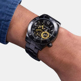 Shop Authentic Guess Axel Multifunction Black Dial Black Steel Strap Watch For Men - GW0488G3 - Luxxuri