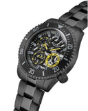  Shop Authentic Guess Axel Multifunction Black Dial Black Steel Strap Watch For Men - GW0488G3 - Luxxuri