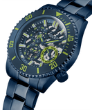  Shop Authentic Guess Axle Multifunction Navy Blue Dial Blue Steel Strap Watch For Men - GW0488G4 - Luxxuri
