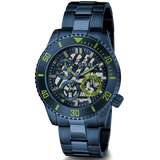  Shop Authentic Guess Axle Multifunction Navy Blue Dial Blue Steel Strap Watch For Men - GW0488G4 - Luxxuri