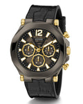  Shop Authentic Guess Edge Chronograph Black Dial Black Leather Strap Watch For Men - GW0492G1 - Luxxuri