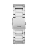  Shop Authentic Guess King Quartz Silver Dial Silver Steel Strap Watch For Men - GW0497G1 - Luxxuri
