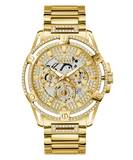  Shop Authentic Guess Queen Quartz Gold Dial Gold Steel Strap Watch For Men - GW0497G2 - Luxxuri