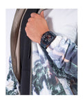 Guess Phoenix Chronograph Black Dial Black Rubber Strap Watch for Men - GW0499G1