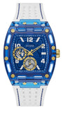  Shop Authentic Guess Phoenix Analog Blue Dial White Silicone Strap Watch For Men - GE0499G6 - Luxxuri