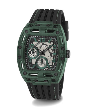  Shop Authentic Guess Phoenix Analog Black Dial Black Silicone Strap Watch For Men- GW0499G7 - Luxxuri