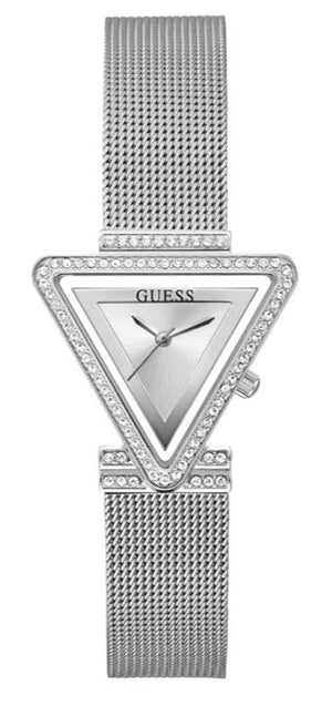  Shop Authentic Guess Quartz Silver Dial Silver Mesh Strap Watch For Women - GW050L1 - Luxxuri