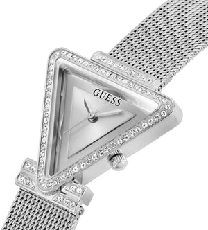  Shop Authentic Guess Quartz Silver Dial Silver Mesh Strap Watch For Women - GW050L1 - Luxxuri