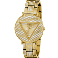  Shop Authentic Guess Trend Diamonds Gold Dial Gold Steel Strap Watch for Women - GW0512L2 - Luxxuri