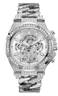  Shop Authentic Guess King Quartz Silver Dial Silver Steel Strap Watch For Men - GW0497G1 - Luxxuri