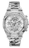  Shop Authentic Guess King Quartz Silver Dial Silver Steel Strap Watch For Men - GW0497G1 - Luxxuri