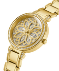  Shop Authentic Guess Lily Quartz Gold Dial Gold Steel Strap Watch For Women - GW0528L2 - Luxxuri