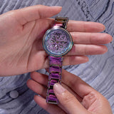  Shop Authentic Guess Lily Analog Purple Dial Purple Steel Strap Watch For Women - GW0528L4 - Luxxuri
