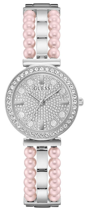  Shop Authentic Guess Gala Diamonds Silver Dial Two Tone Steel Strap Watch for Women - GW0531L1 - Luxxuri