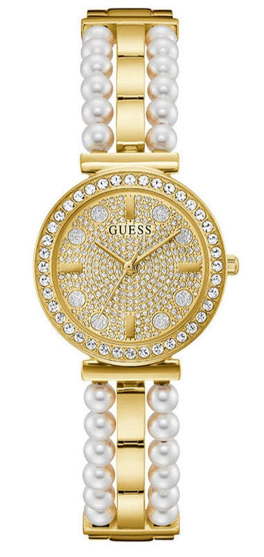  Shop Authentic Guess Gala Diamonds Gold Dial Two Tone Steel Strap Watch for Women - GW0531L2 - Luxxuri