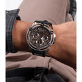  Shop Authentic Guess King Quartz Crystals Silver Dial Black Silicone Strap Watch For Men - GW0537G1 - Luxxuri