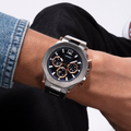  Shop Authentic Guess Edge Chronograph Black Dial Silver Steel Strap Watch For Men - GW0539G1 - Luxxuri