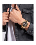  Shop Authentic Guess Edge Chronograph Black Dial Gold Steel Strap Watch For Men - GW0539G2 - Luxxuri