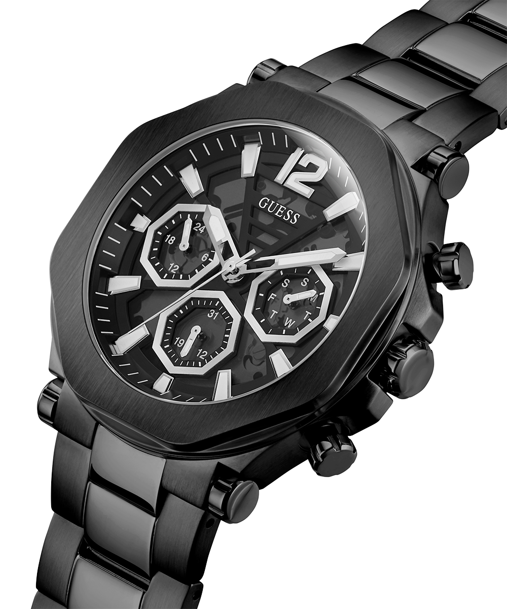  Shop Authentic Guess Edge Chronograph Black Dial Black Steel Strap Watch For Men - GW0539G3 - Luxxuri
