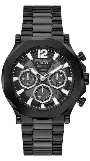  Shop Authentic Guess Edge Chronograph Black Dial Black Steel Strap Watch For Men - GW0539G3 - Luxxuri