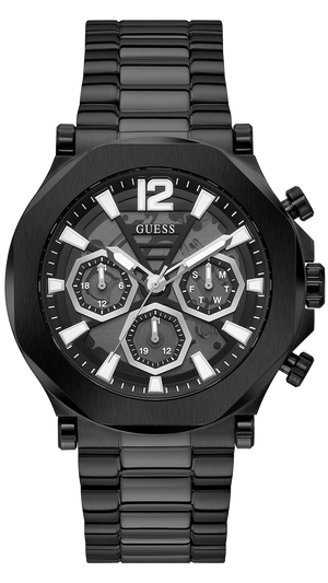  Shop Authentic Guess Edge Chronograph Black Dial Black Steel Strap Watch For Men - GW0539G3 - Luxxuri