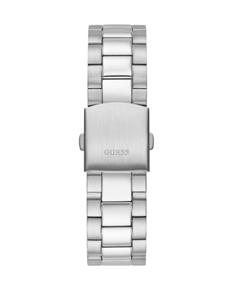 Guess Connoisseur Analog Black Dial Silver Steel Strap Watch For Men - GW0542G1