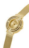  Shop Authentic Guess Dream Quartz Gold Dial Gold Mesh Strap Watch For Women - GW0550L2 - Luxxuri