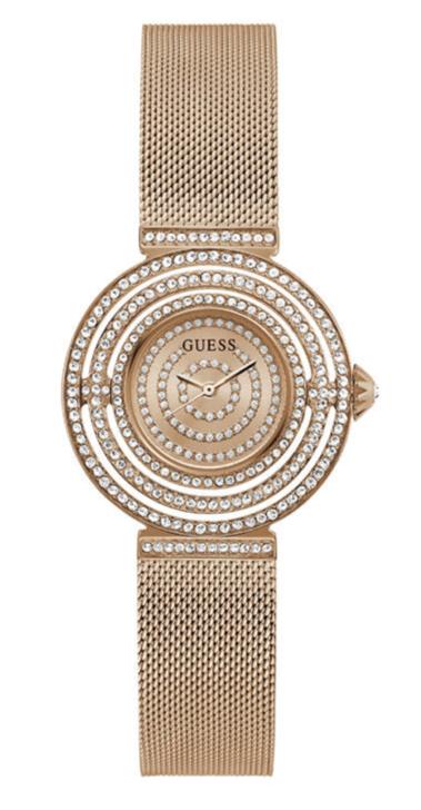  Shop Authentic Guess Dream Crystals Rose Gold Dial Rose Gold Mesh Bracelet Watch For Women - GW0550L3 - Luxxuri