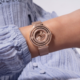  Shop Authentic Guess Dream Crystals Rose Gold Dial Rose Gold Mesh Bracelet Watch For Women - GW0550L3 - Luxxuri